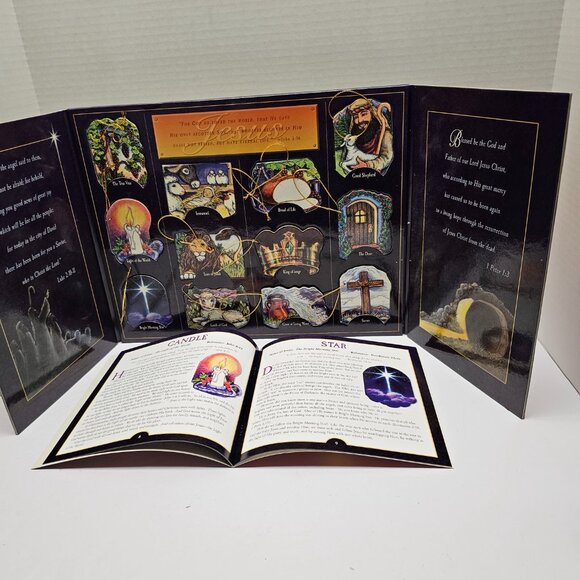 Christmas Holiday Family Life Adorenament Ornaments Story Book Jesus Advent 2001 - Picture 2 of 16